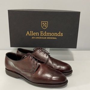 Allen Edmonds Lax Derby Oxford shoes size 10 D in chili color leather